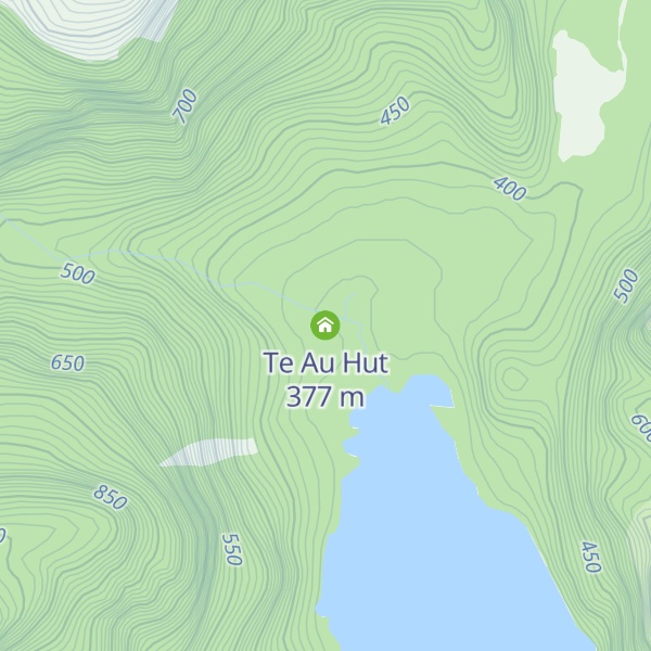 Map of Te Au Hut