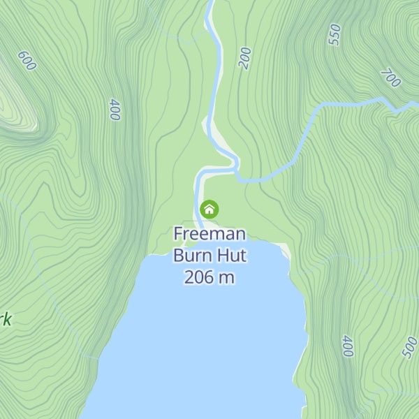 Map of Freeman Burn Hut