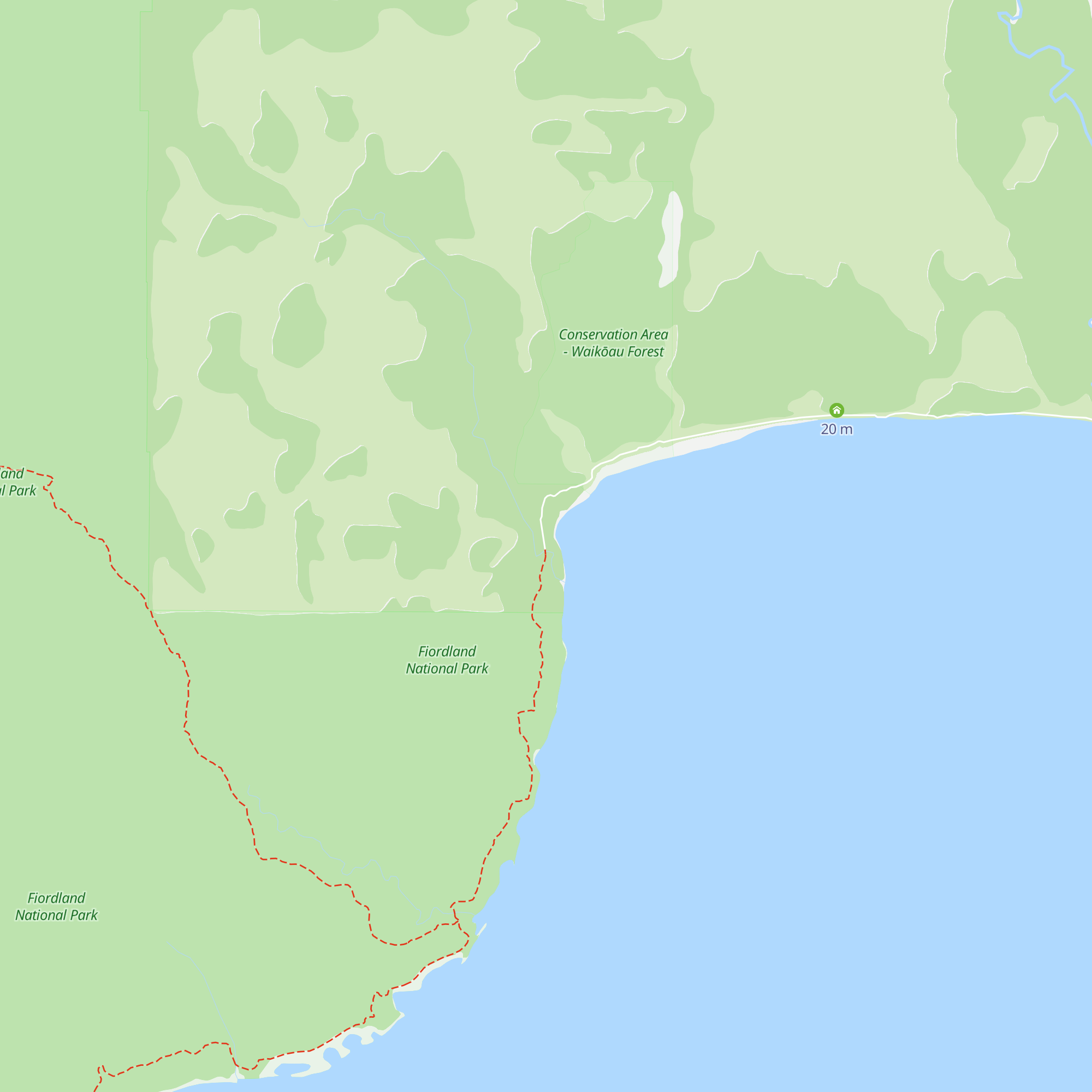 Track Burn Hut map