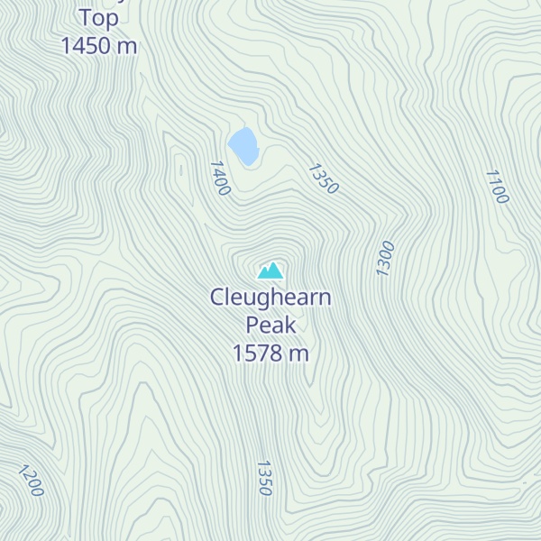 Map of Cleughearn Peak