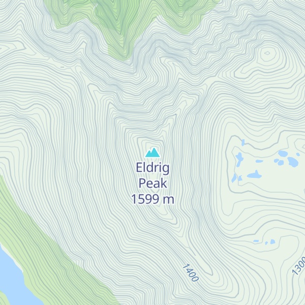 Map of Eldrig Peak