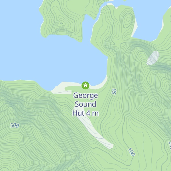 Map of George Sound Hut