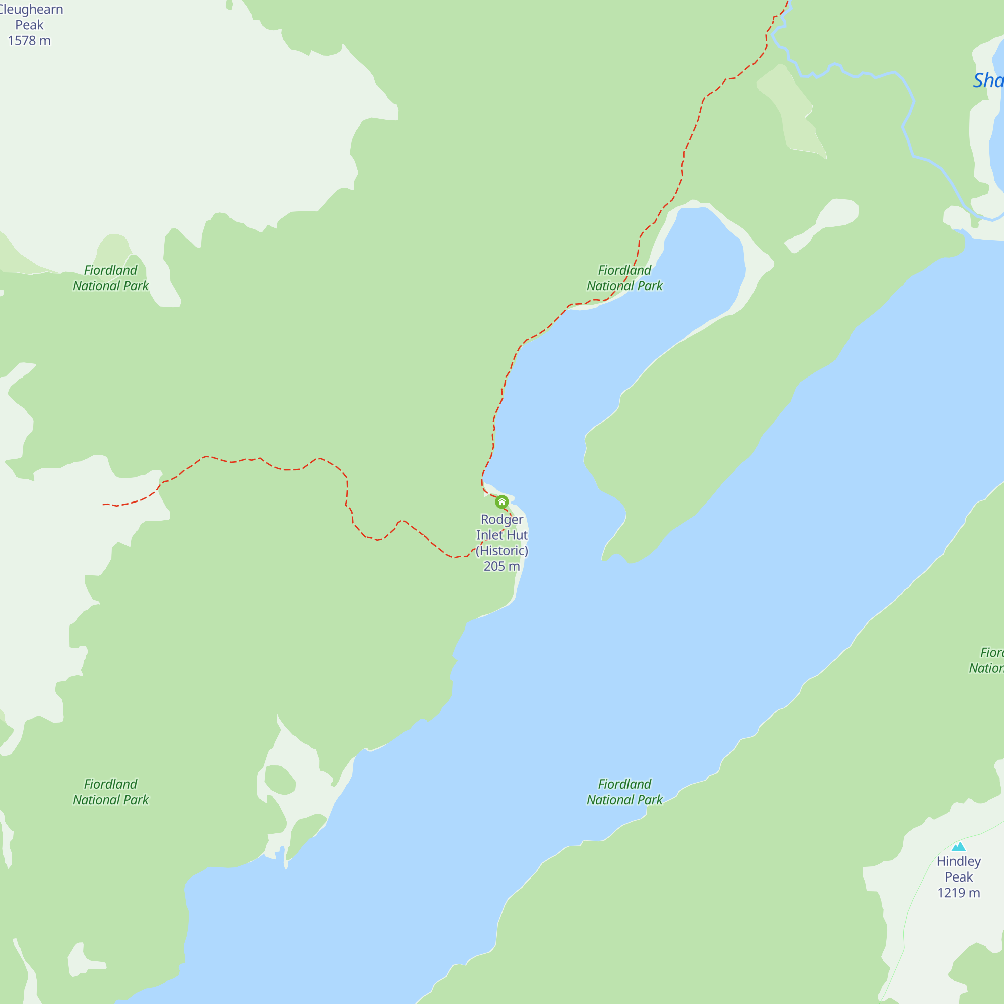 Rodger Inlet Hut (Historic) map