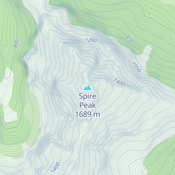 Map of Spire Peak