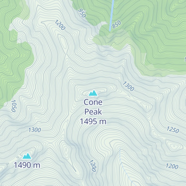 Map of Cone Peak