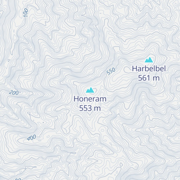 Map of Honeram