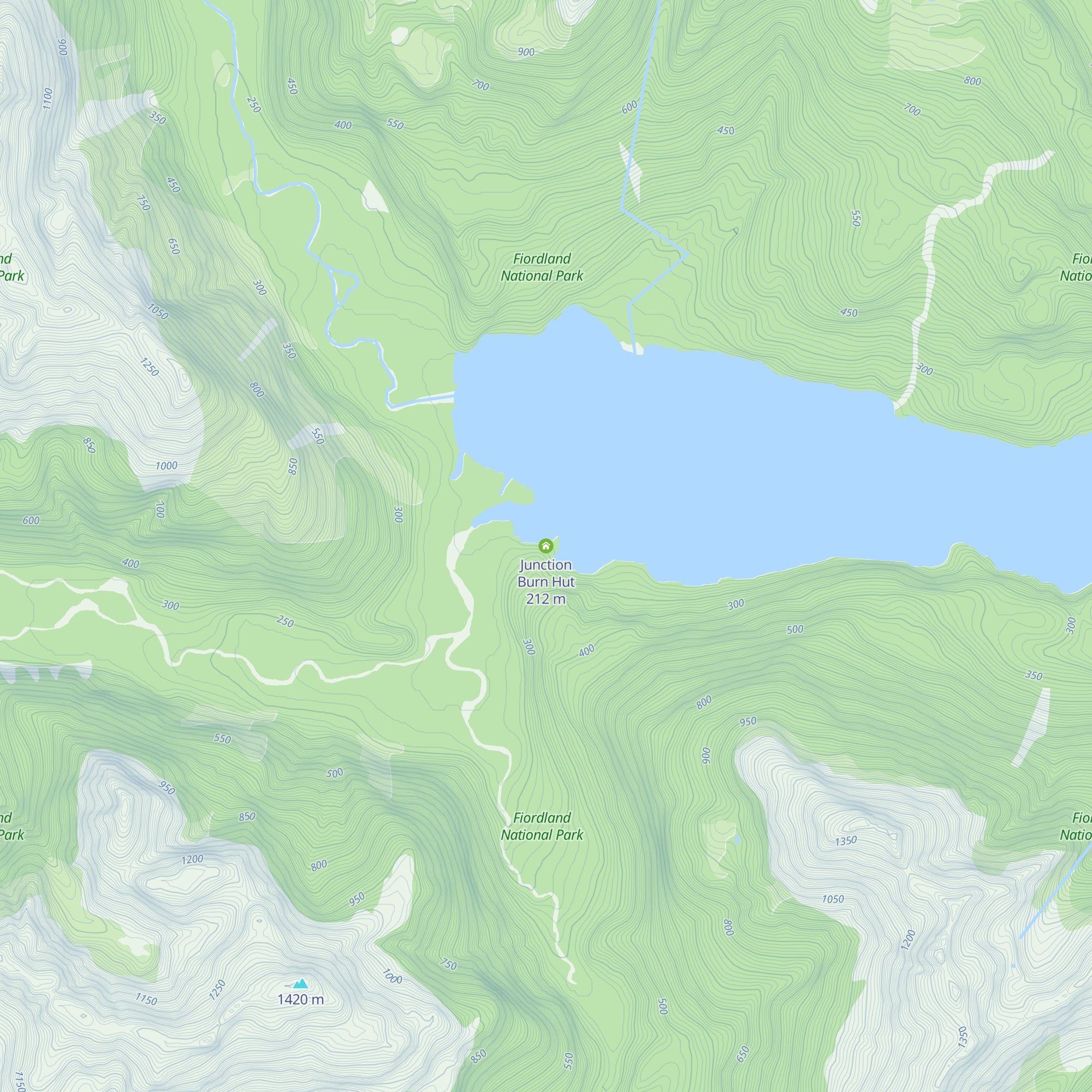 Junction Burn Hut map
