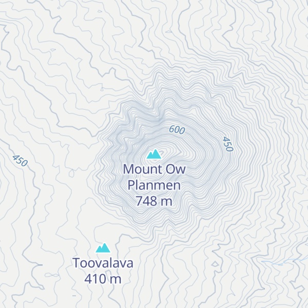 Map of Mount Ow Planmen