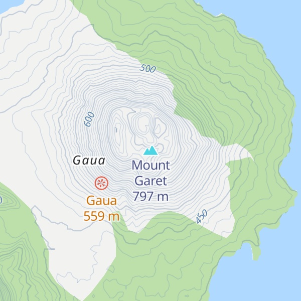 Map of Mount Garet