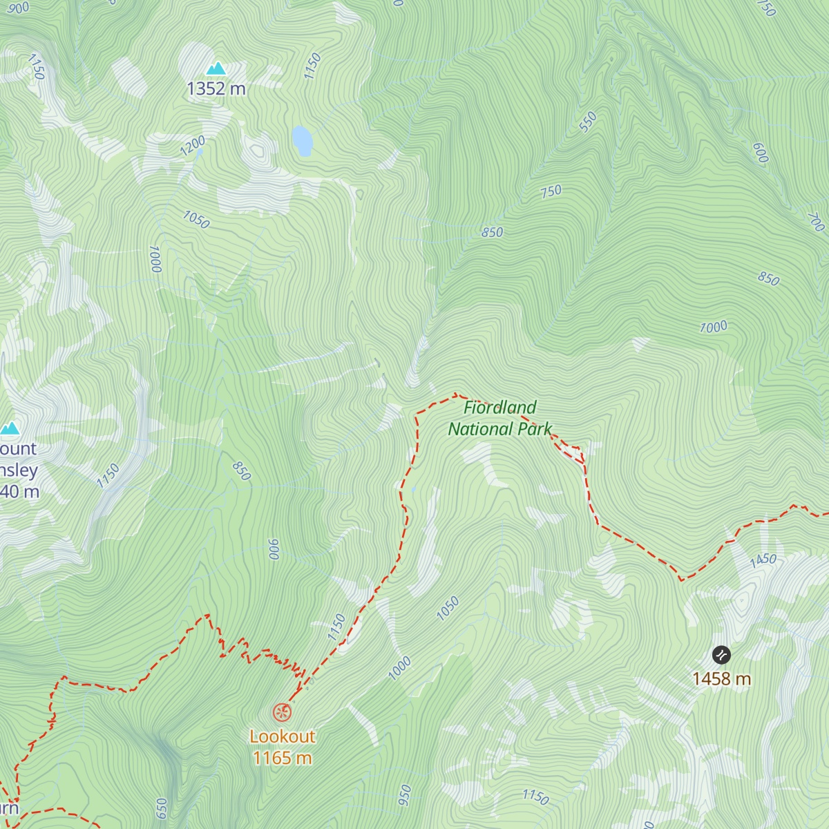Hanging Valley Emergency Shelter map
