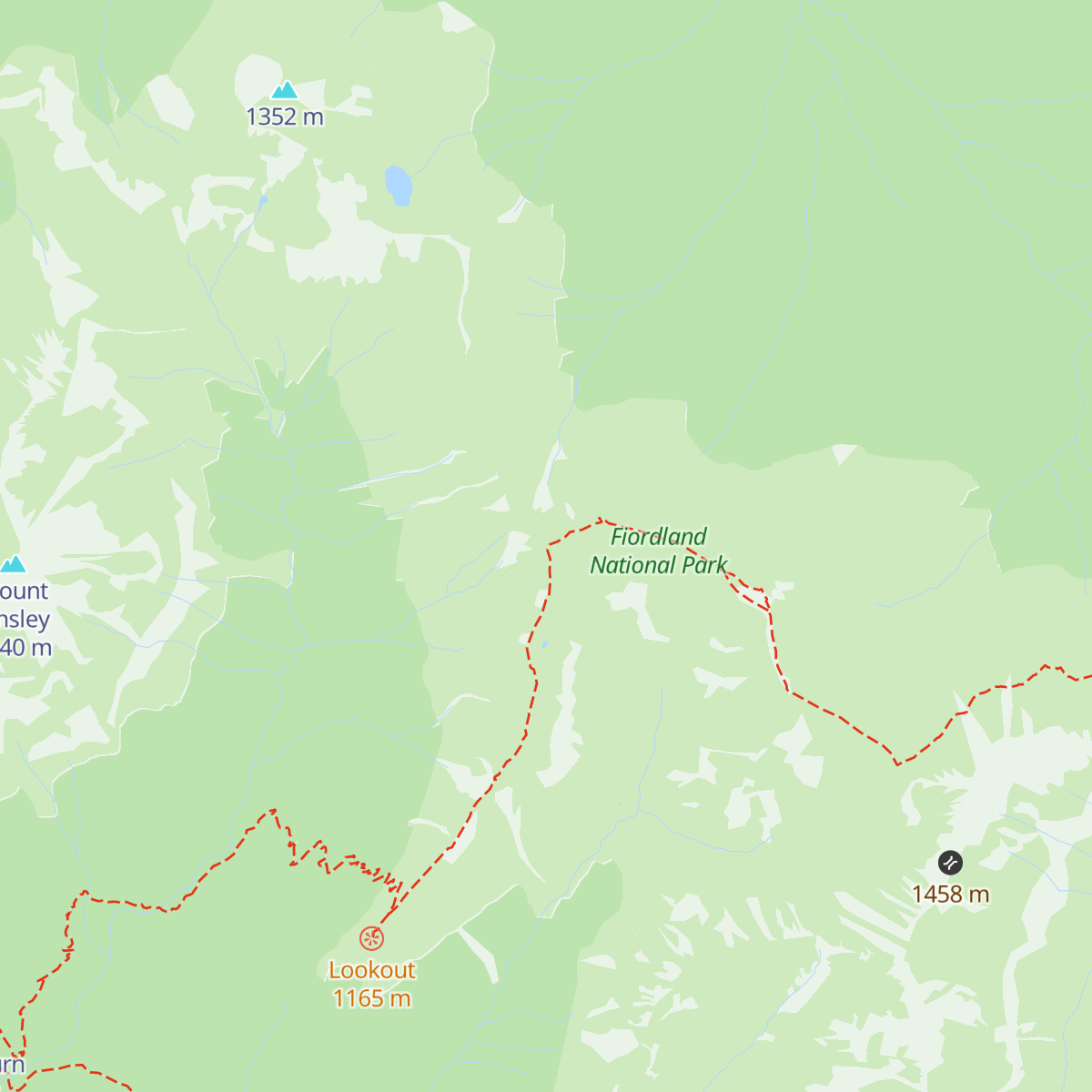 Hanging Valley Emergency Shelter map