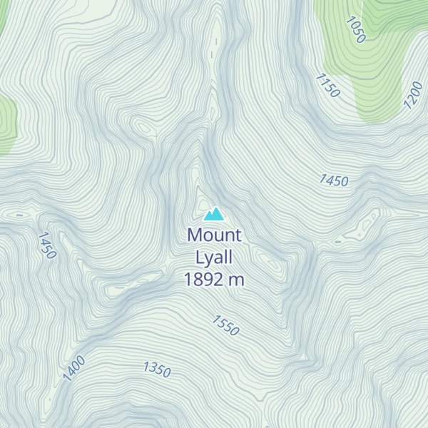 Map of Mount Lyall