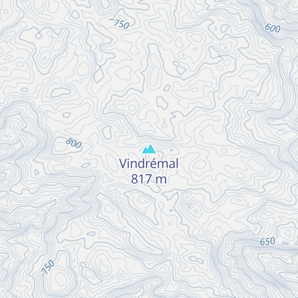 Map of Vindrémal