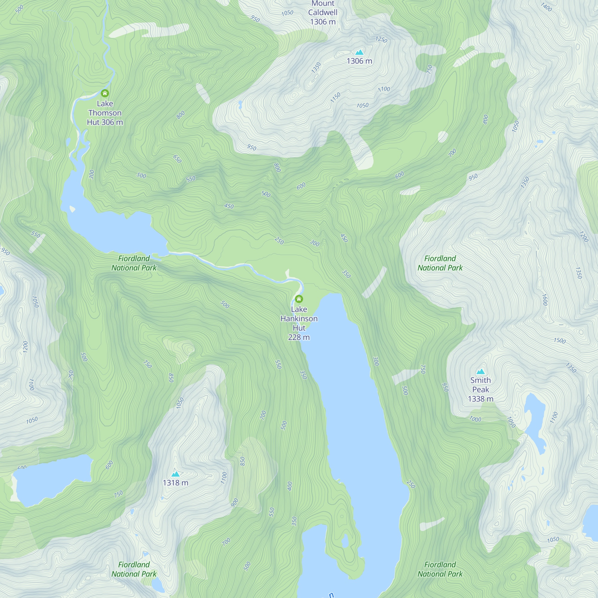 Lake Hankinson Hut map