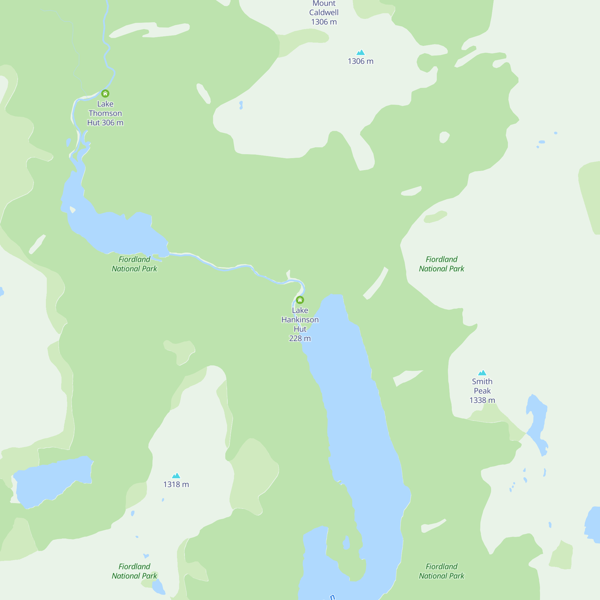 Lake Hankinson Hut map