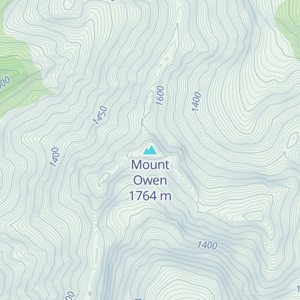 Map of Mount Owen