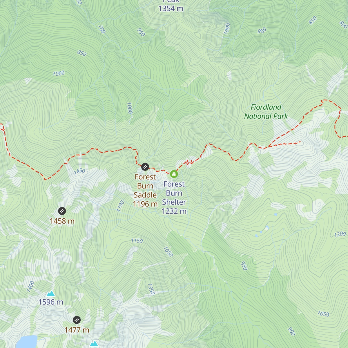 Forest Burn Shelter map