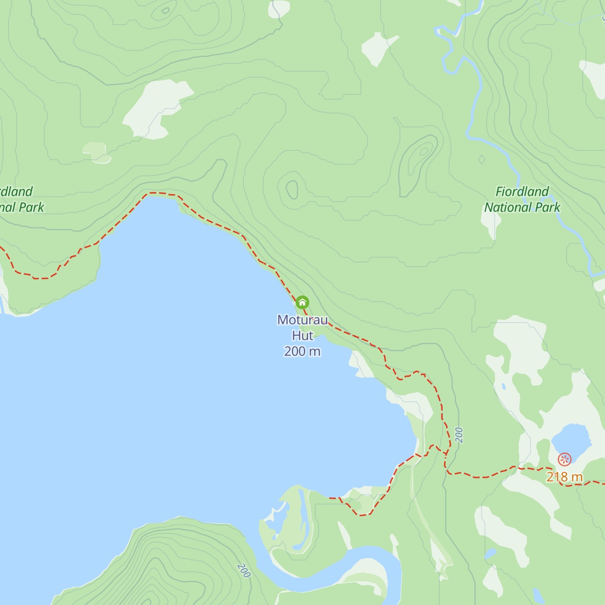 Moturau Hut map