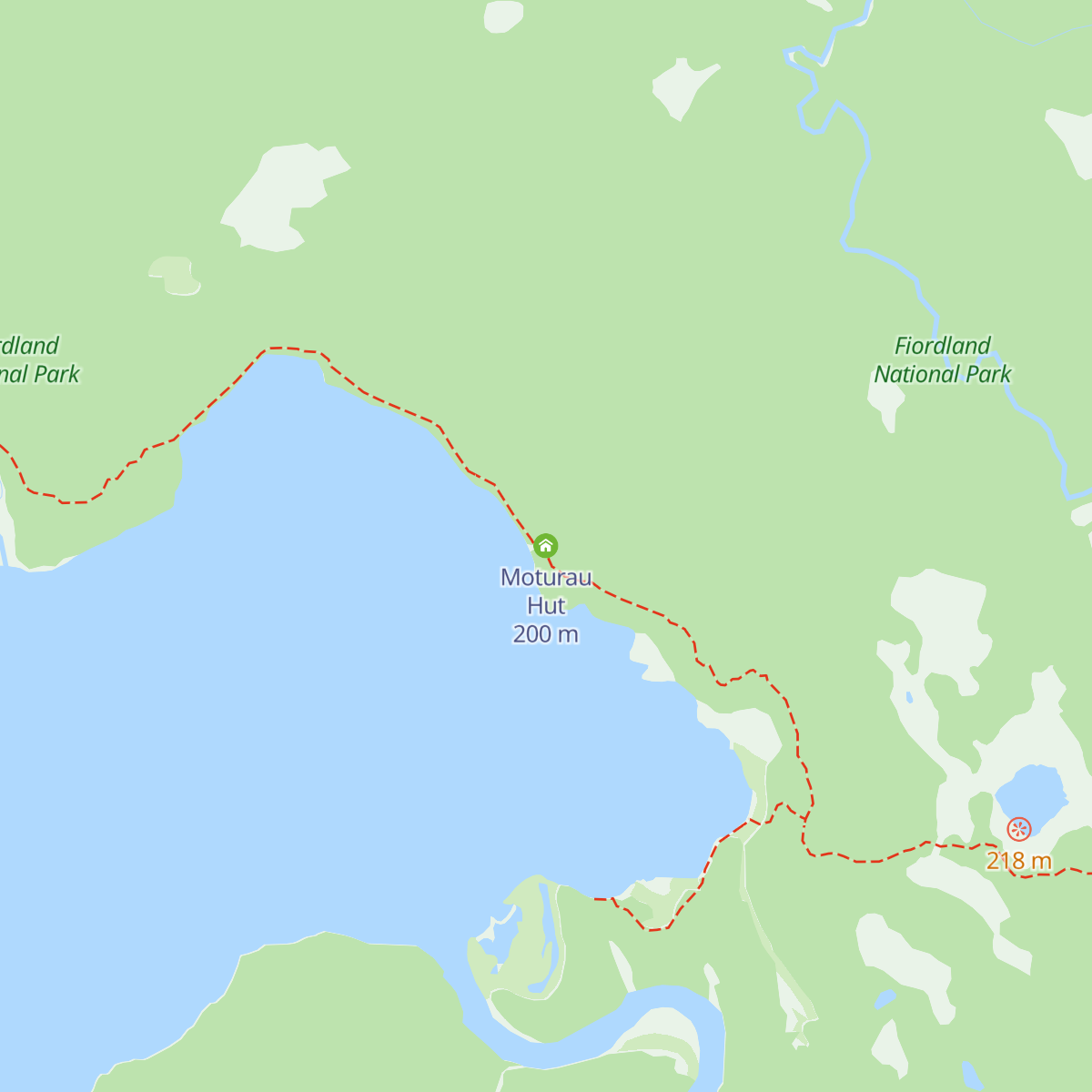 Moturau Hut map