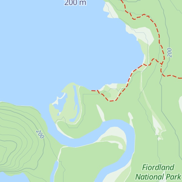 Map of Shallow Bay Hut