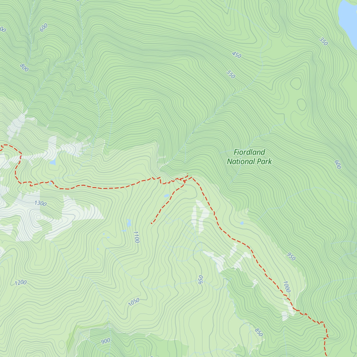 Luxmore Hut map