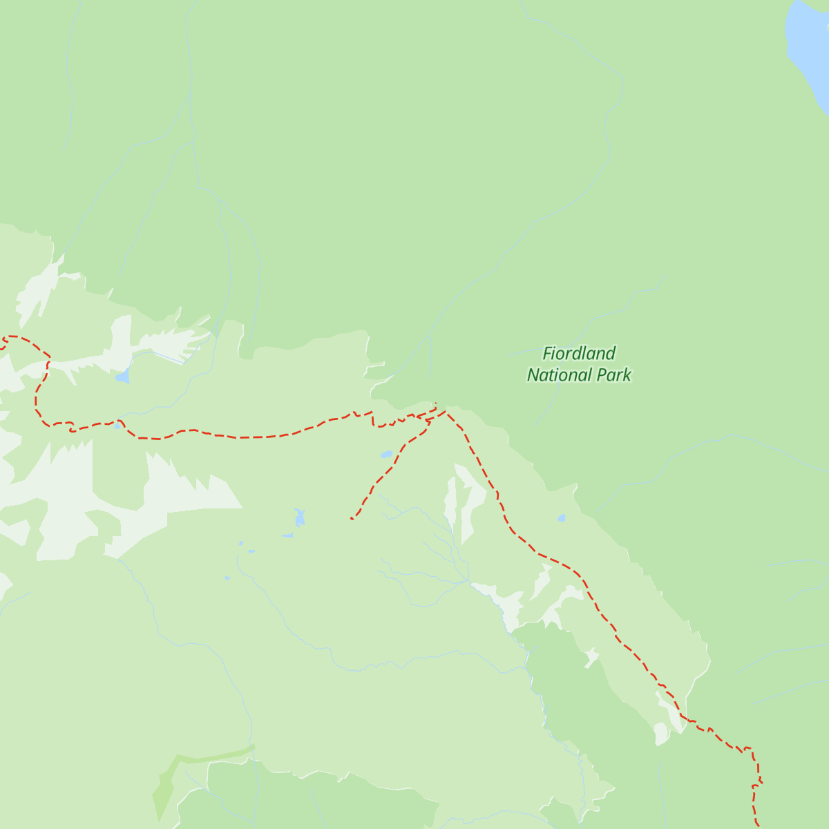 Luxmore Hut map