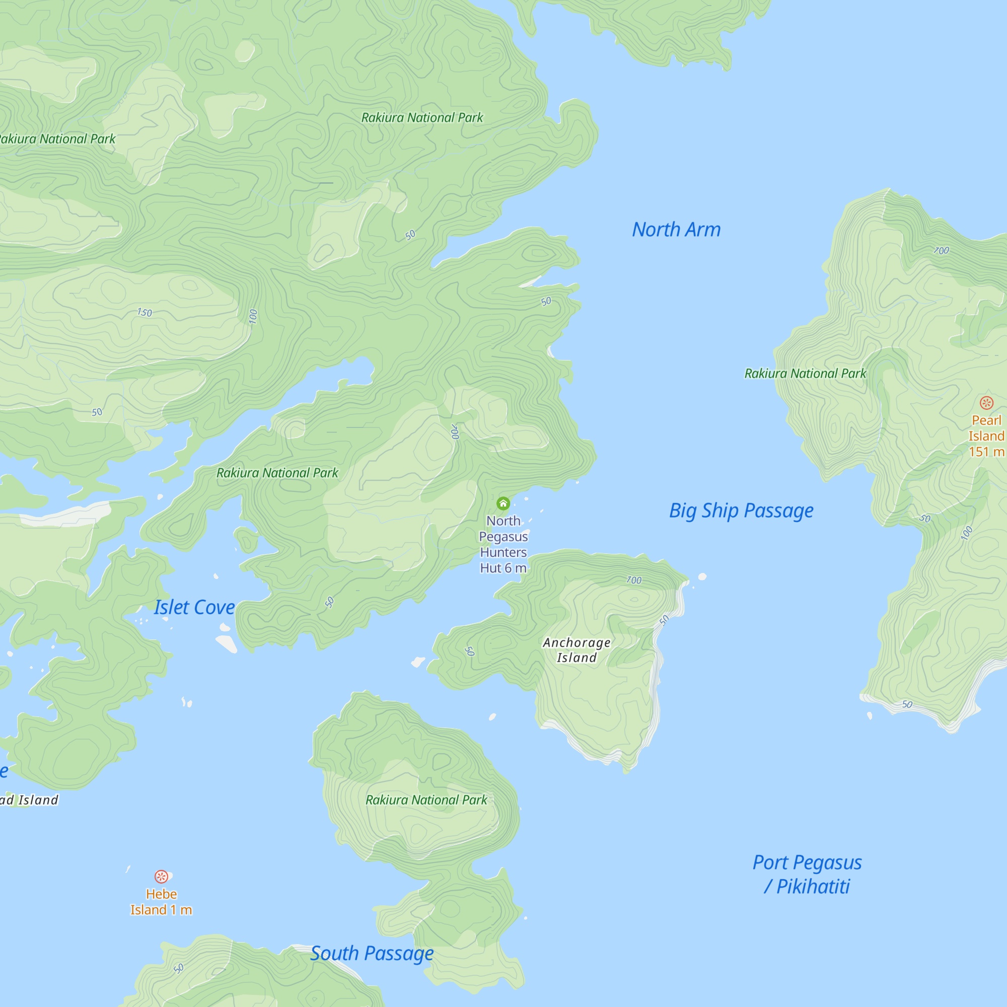 North Pegasus Hunters Hut map