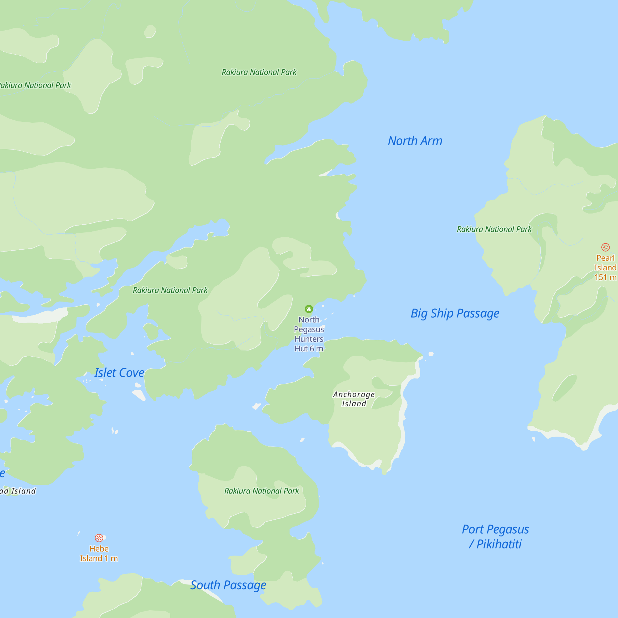 North Pegasus Hunters Hut map