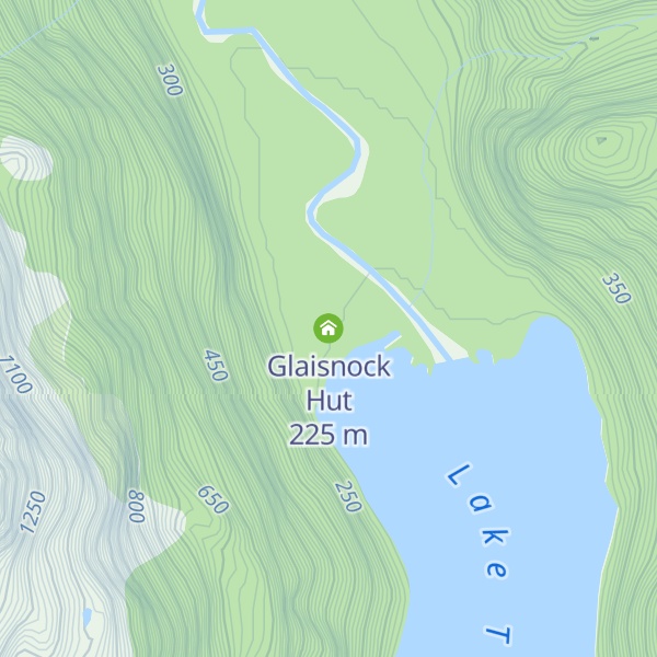 Map of Glaisnock Hut
