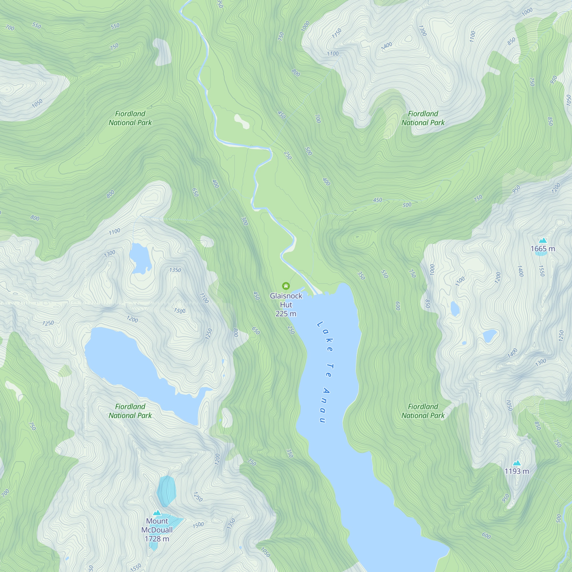 Glaisnock Hut map