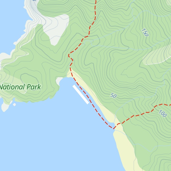 Map of Doughboy Bay Hut