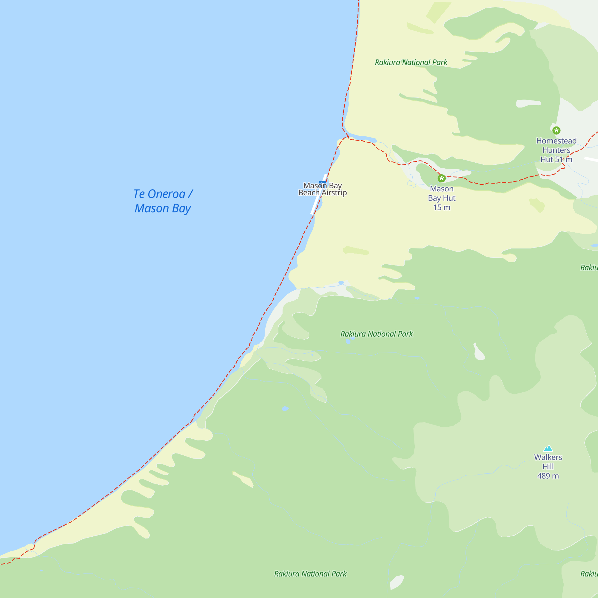 Martins Creek Hunters Hut map