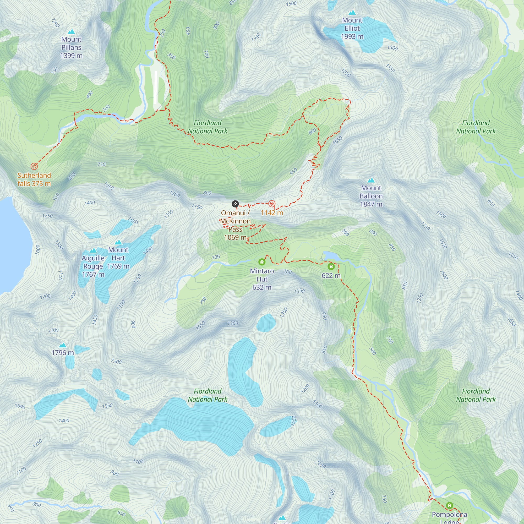 Mintaro Hut map