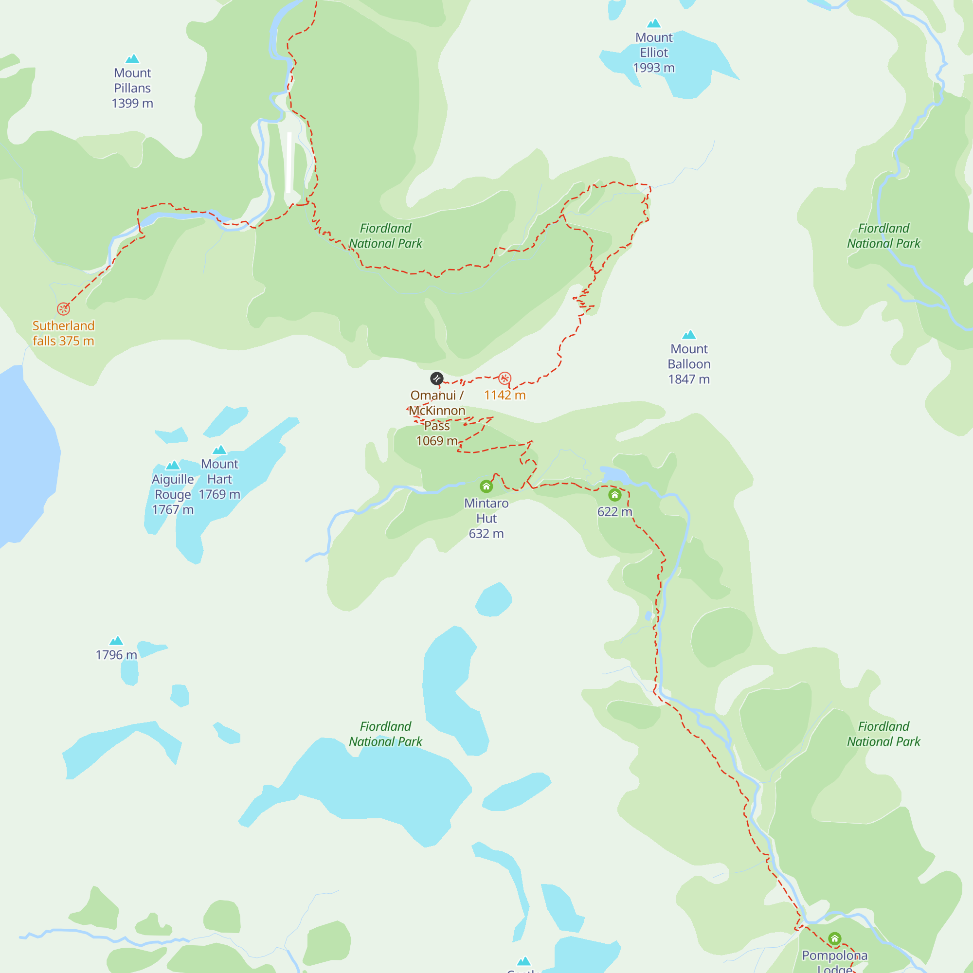 Mintaro Hut map