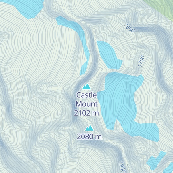 Map of Castle Mount