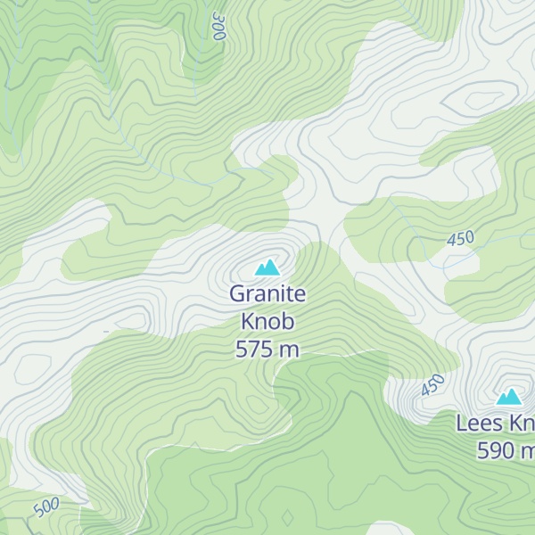 Map of Granite Knob