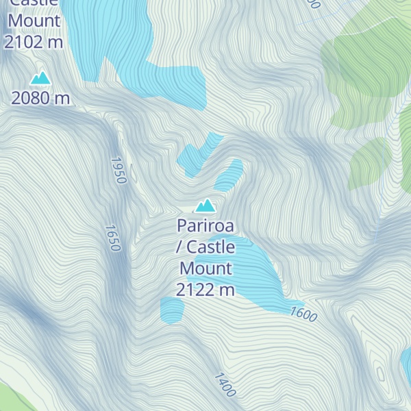 Map of Pariroa / Castle Mount