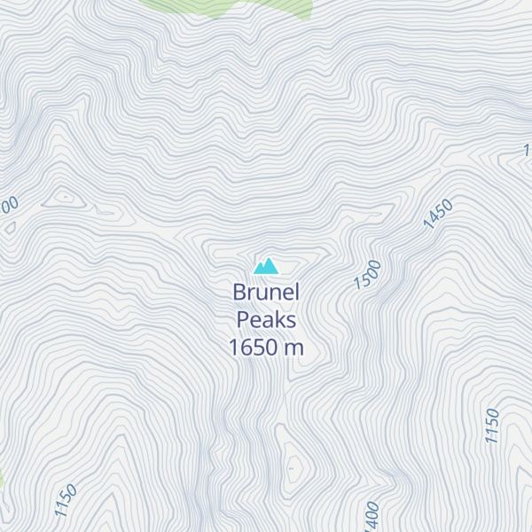 Map of Brunel Peaks