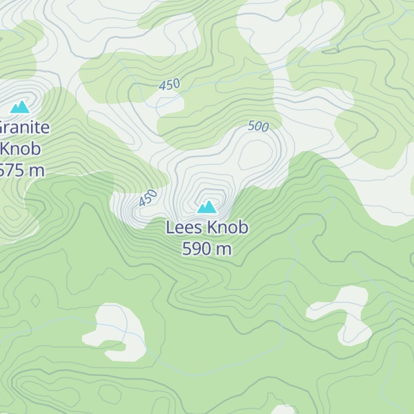 Map of Lees Knob