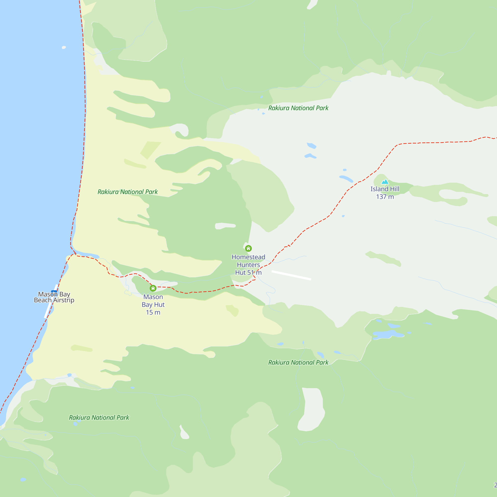 Homestead Hunters Hut map