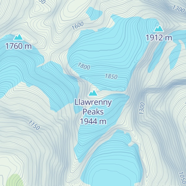Map of Llawrenny Peaks