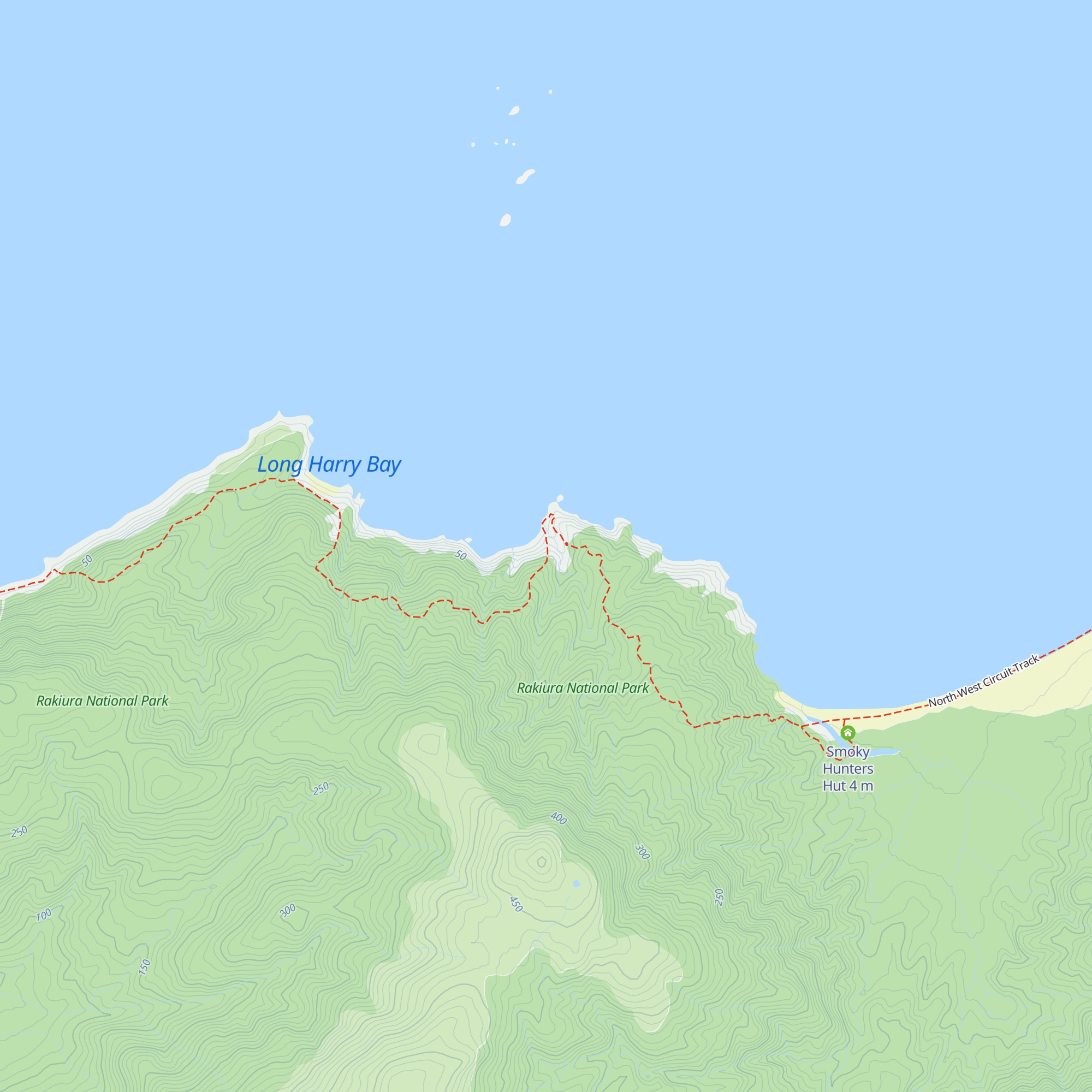 Long Harry Hut map