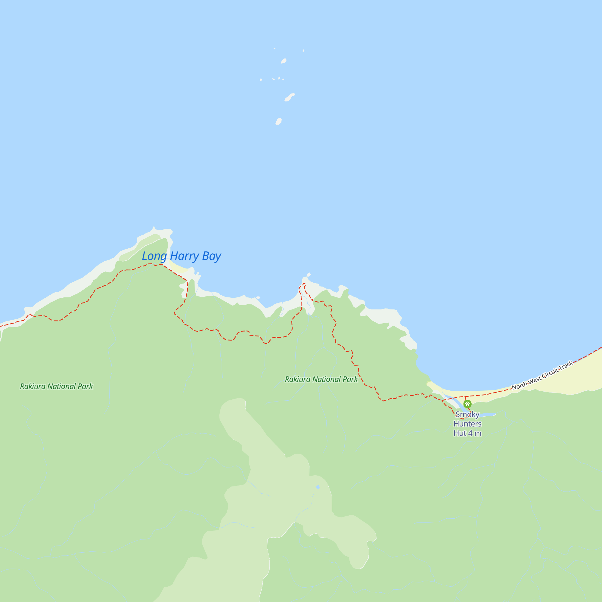 Long Harry Hut map