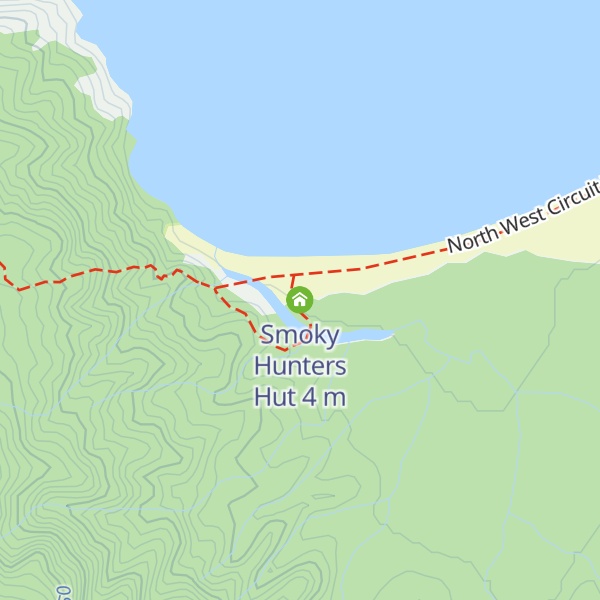 Map of Smoky Hunters Hut