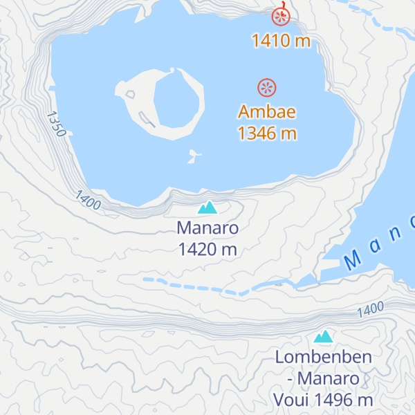 Map of Manaro