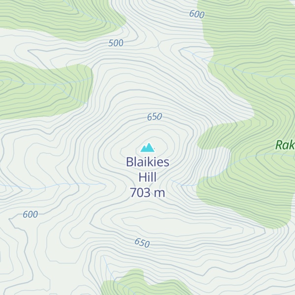 Map of Blaikies Hill