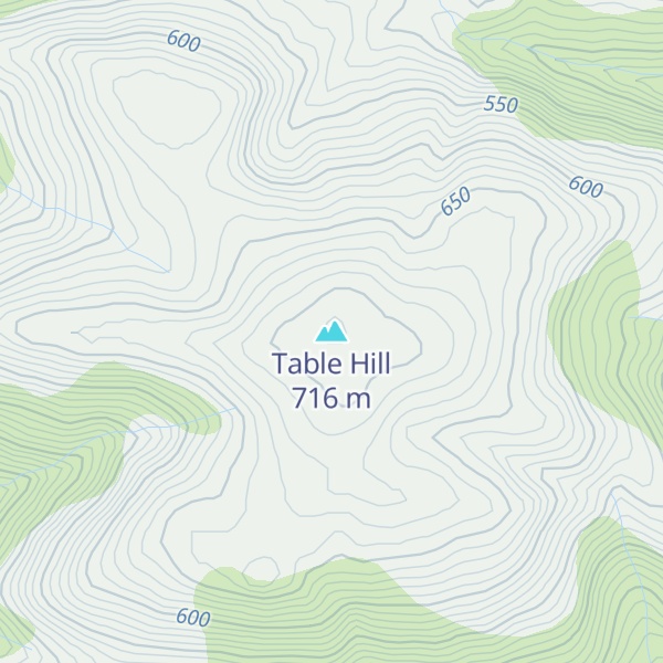 Map of Table Hill