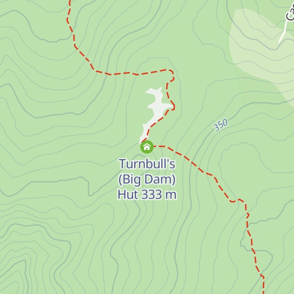 Map of Turnbull's (Big Dam) Hut