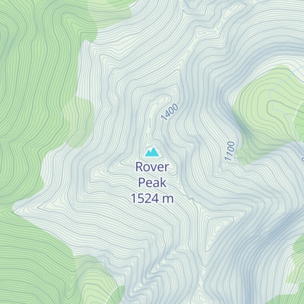 Map of Rover Peak