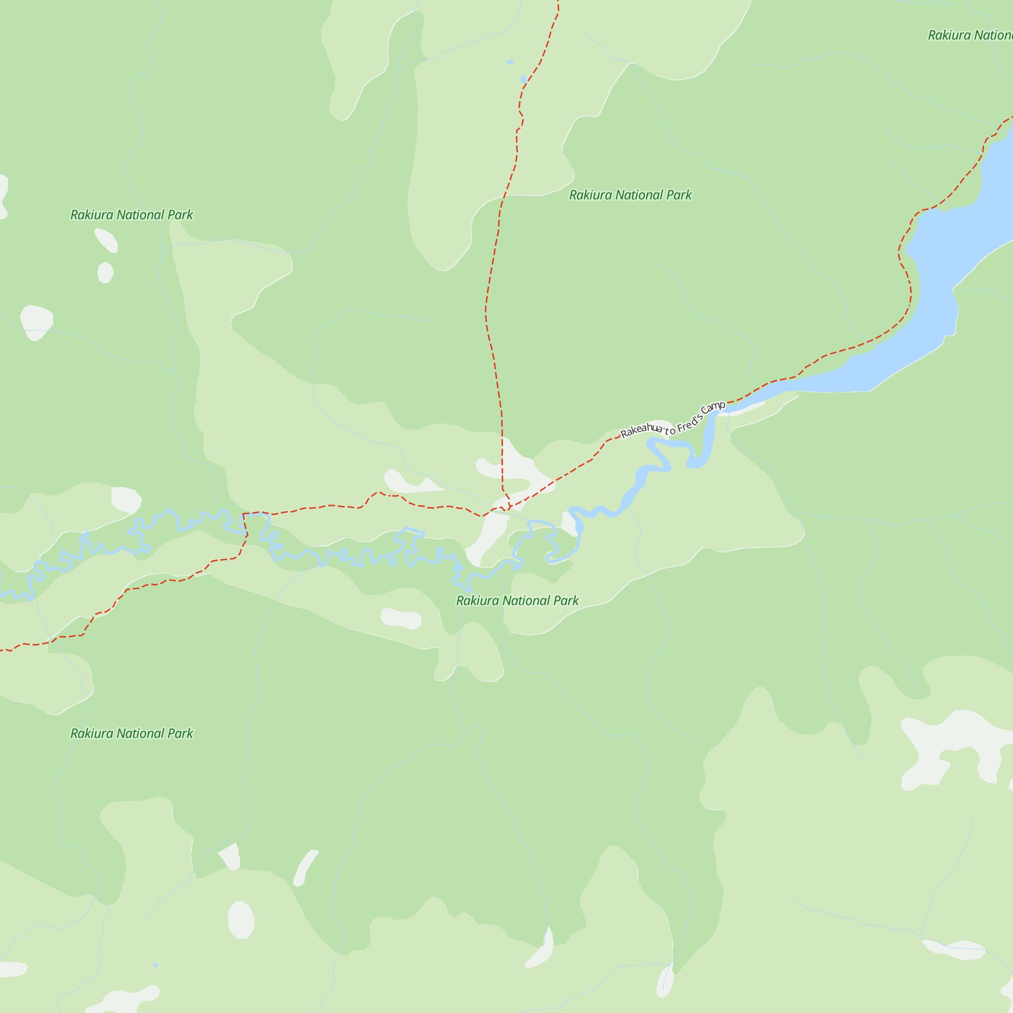 Rakeahua Hut map